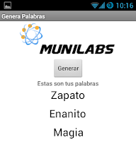 Genera palabras para Android